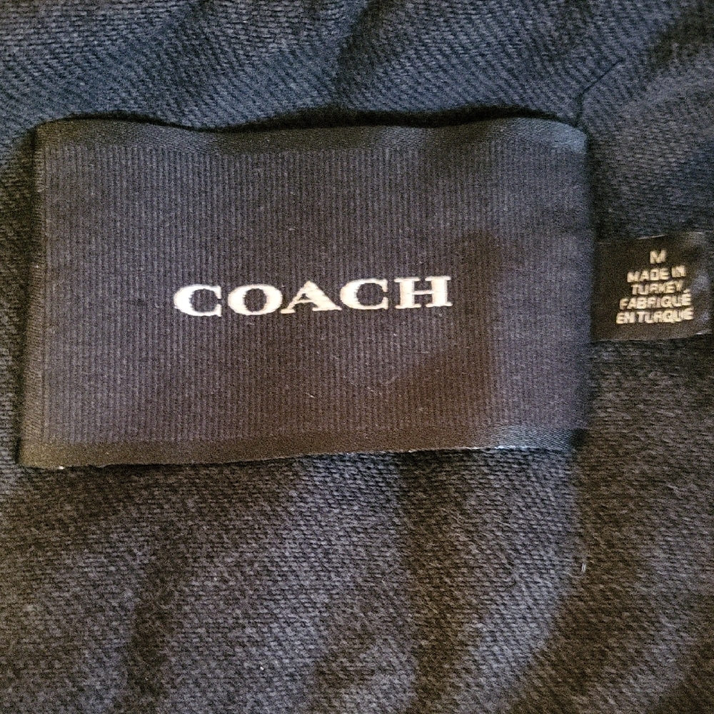 Coach Dark Patterned Denim Jacket - image 4